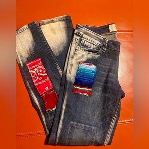 Free People size 26 patchwork jeans size 26